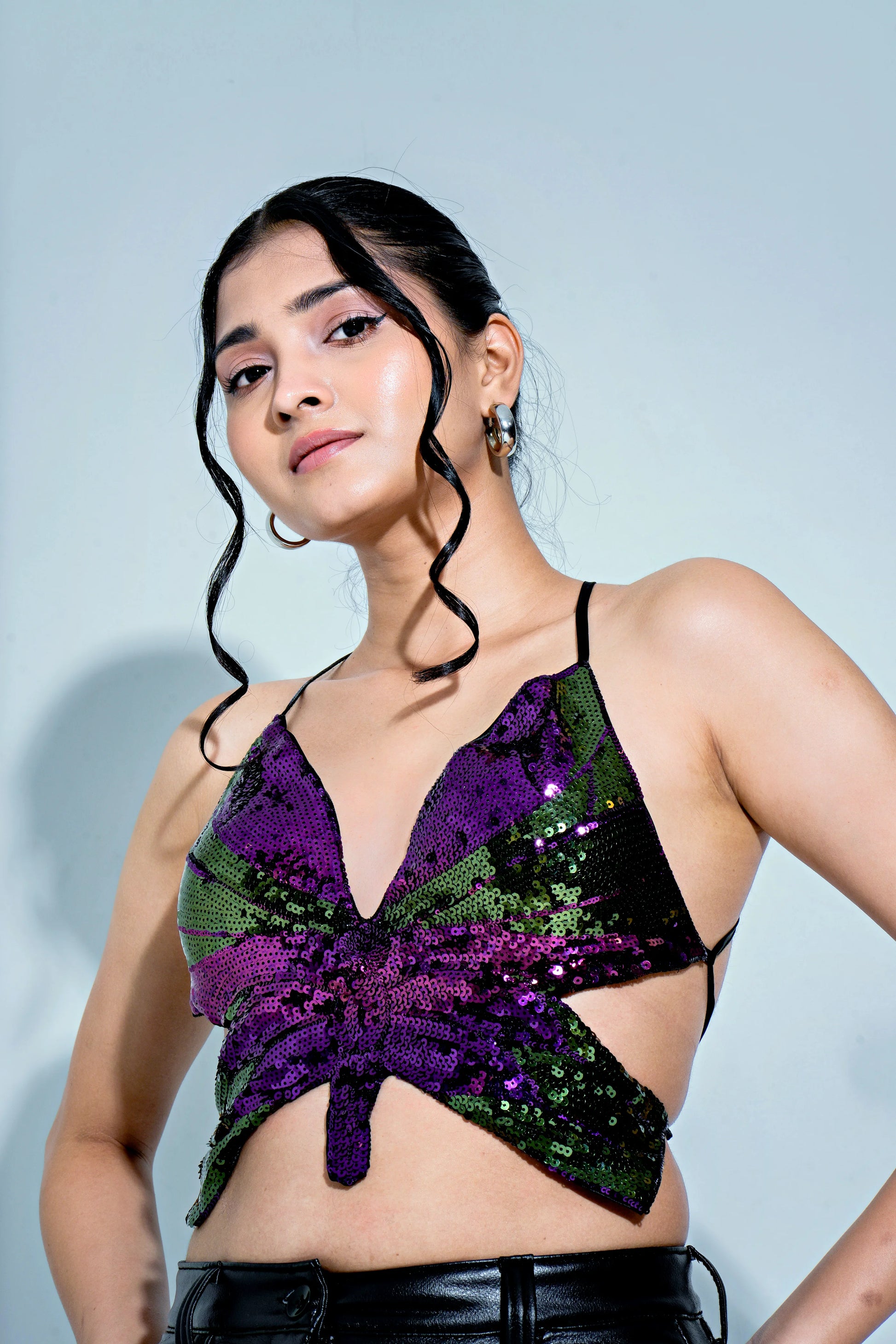 LEXI BUTTERFLY PADDED TOP