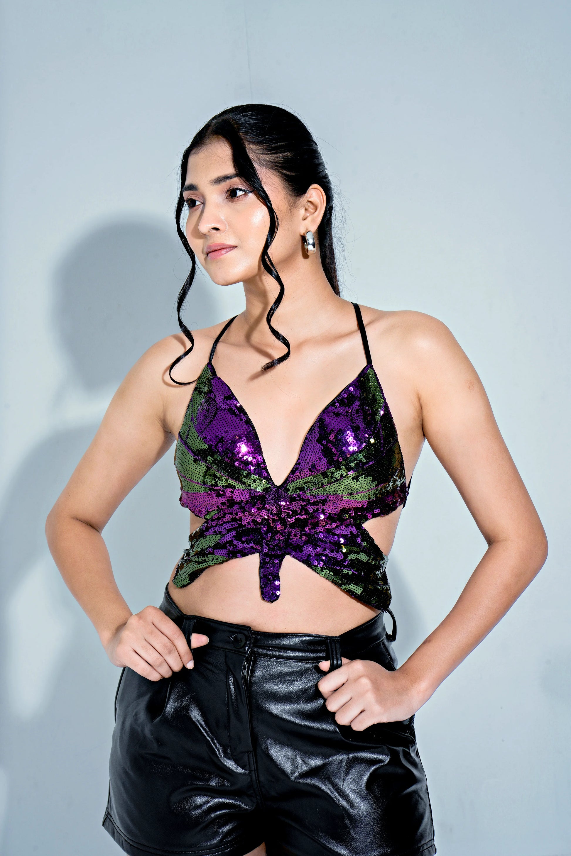 LEXI BUTTERFLY PADDED TOP