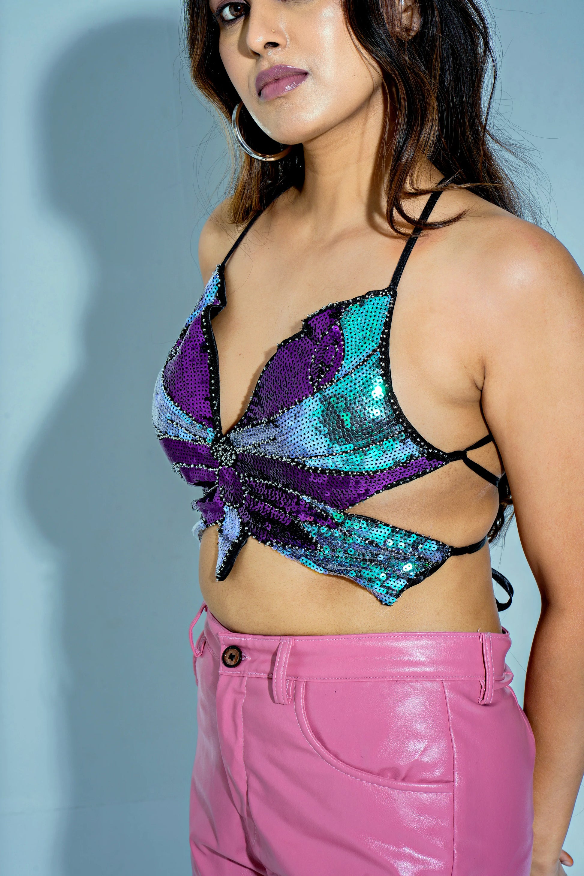 LEXI BUTTERFLY PADDED TOP