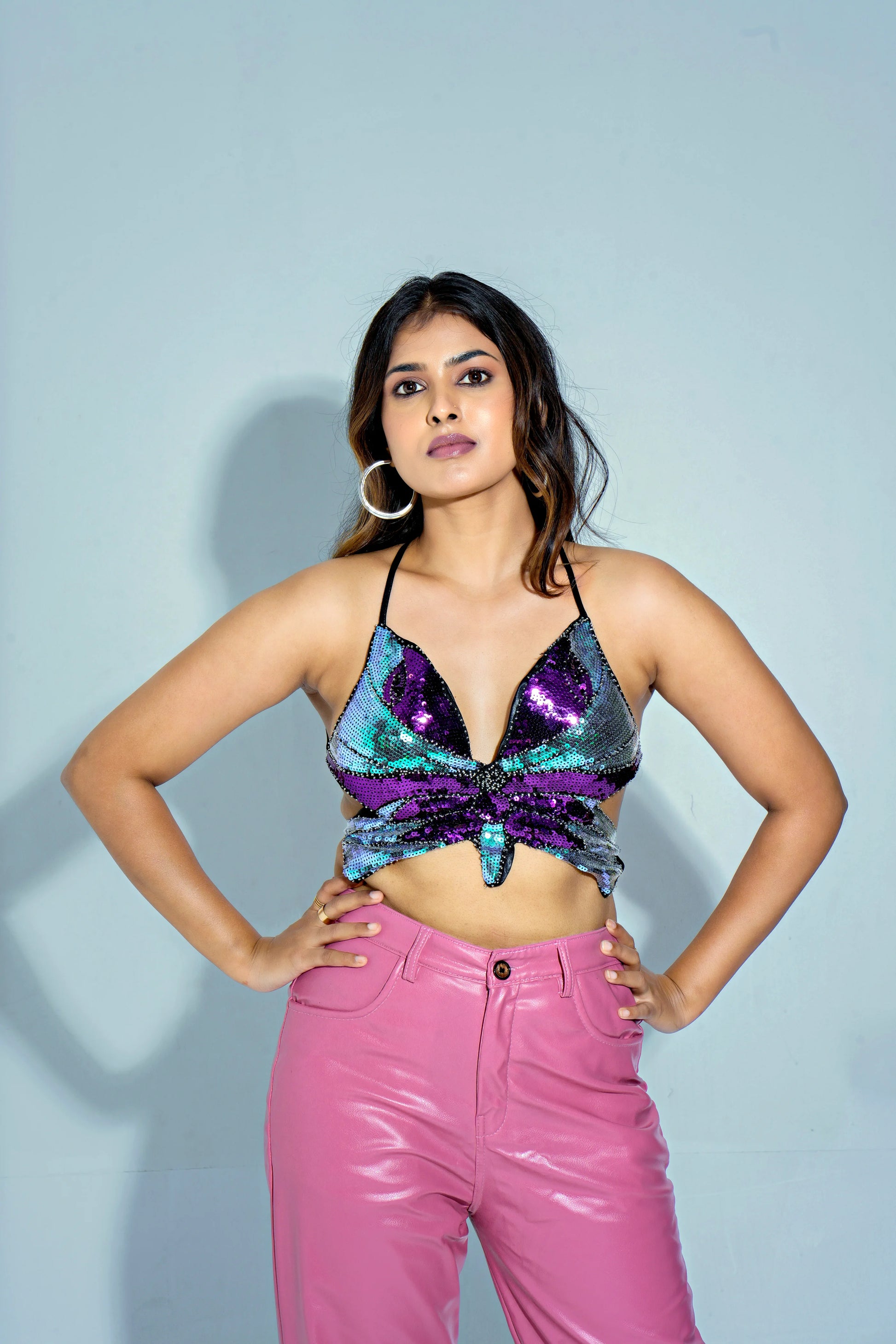 LEXI BUTTERFLY PADDED TOP