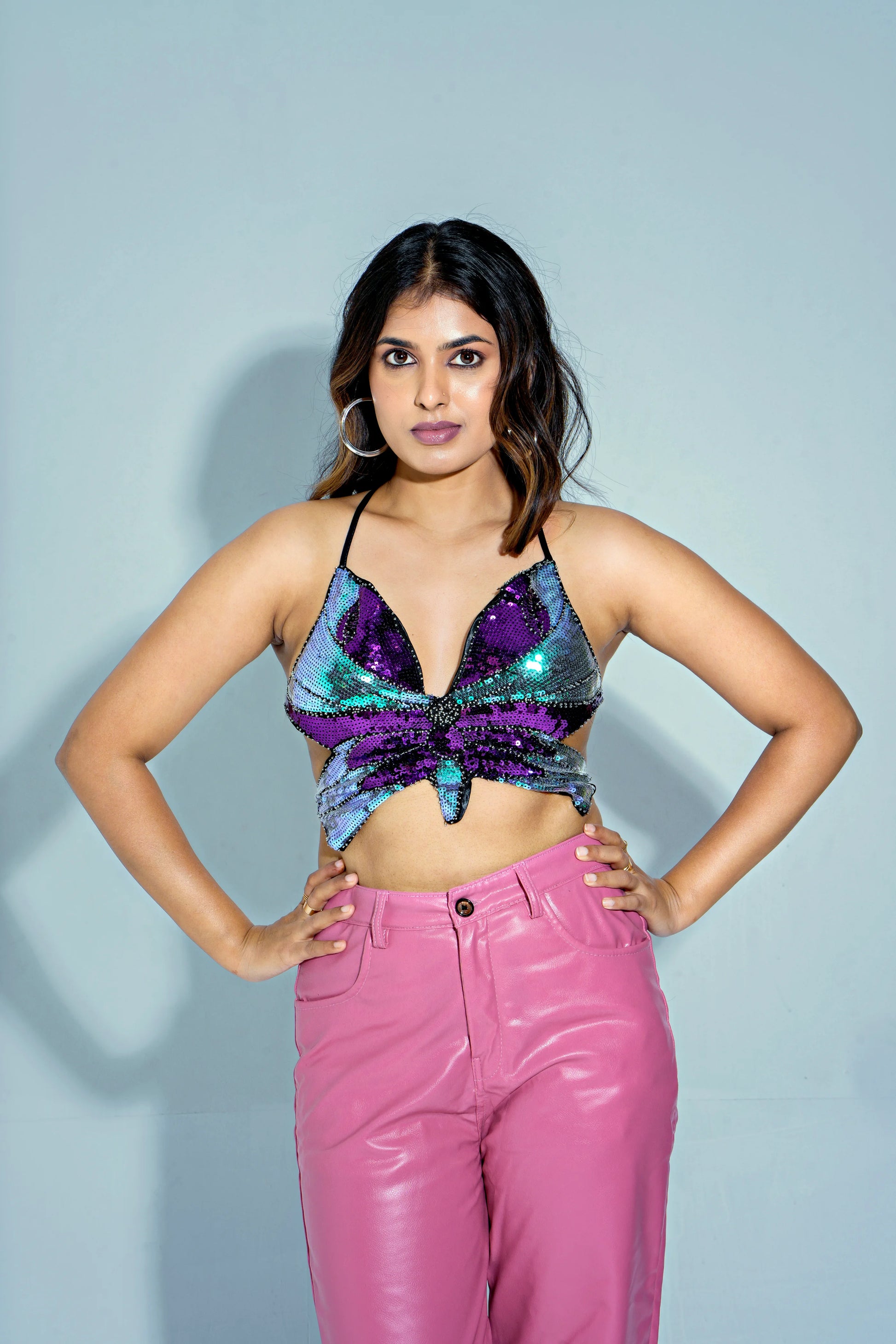 LEXI BUTTERFLY PADDED TOP