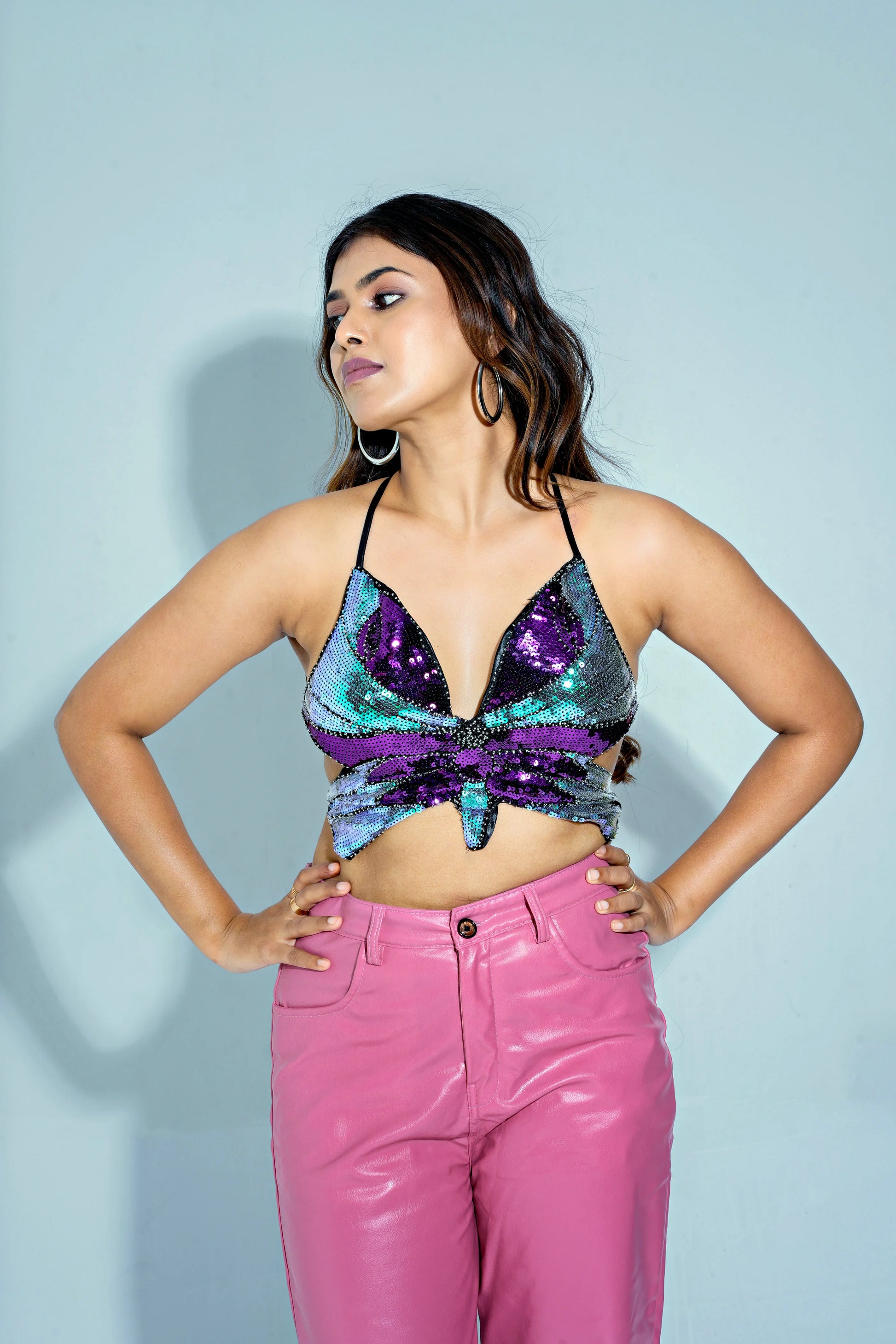 LEXI BUTTERFLY PADDED TOP