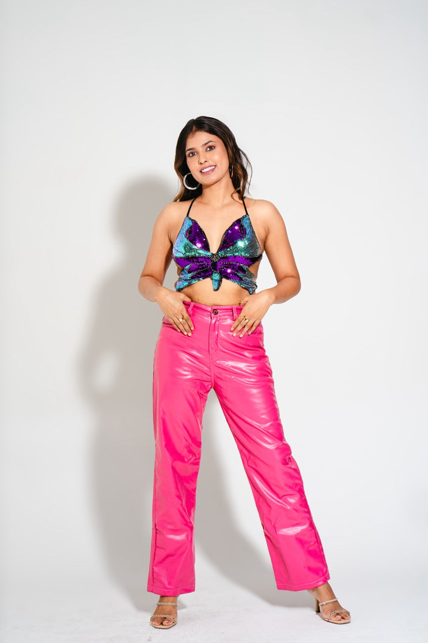 LEXI BUTTERFLY PADDED TOP